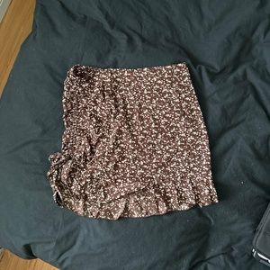 Floral print skirt